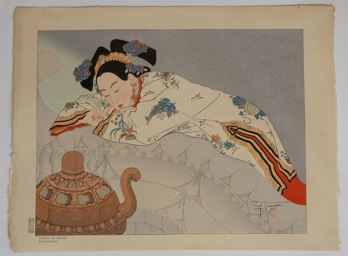 Fumées de Santal, Manchoukuo – Paul Jacoulet