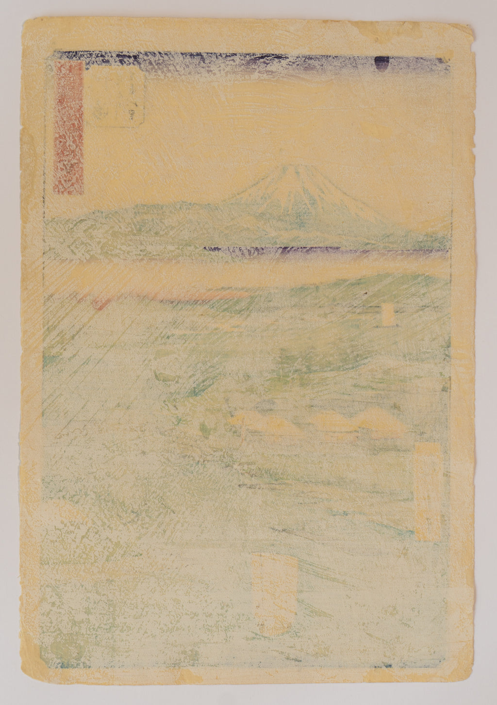 Kawasaki: Distant View of the Rokugō River - Utagawa Hiroshige