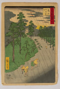 Kameyama: Wind, Rain, and Thunder - Utagawa Hiroshige