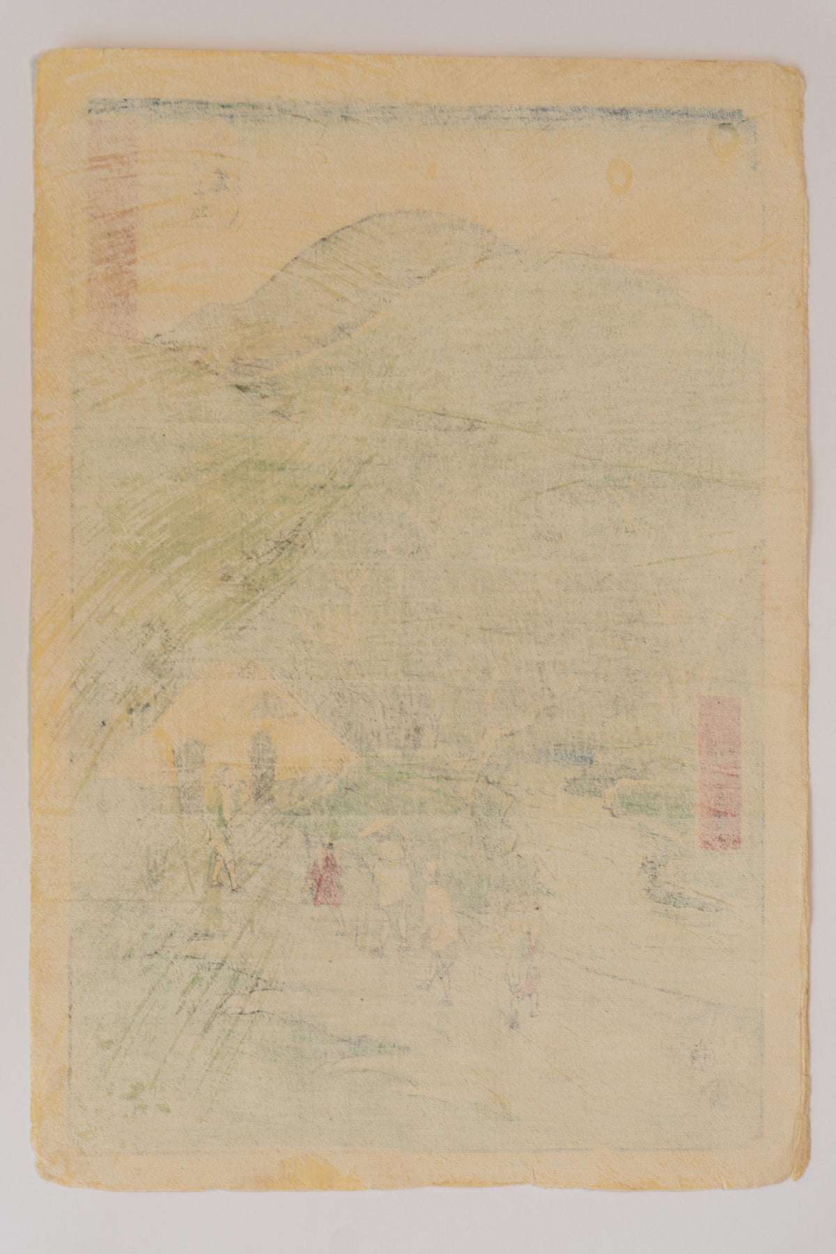 Minakuchi: The Famous Pines at the Foot of Mount Hiramatsu - Utagawa Hiroshige